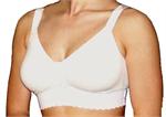 Cotton Bra with Molded Cup and 2" Band, surgical bra, compression bra